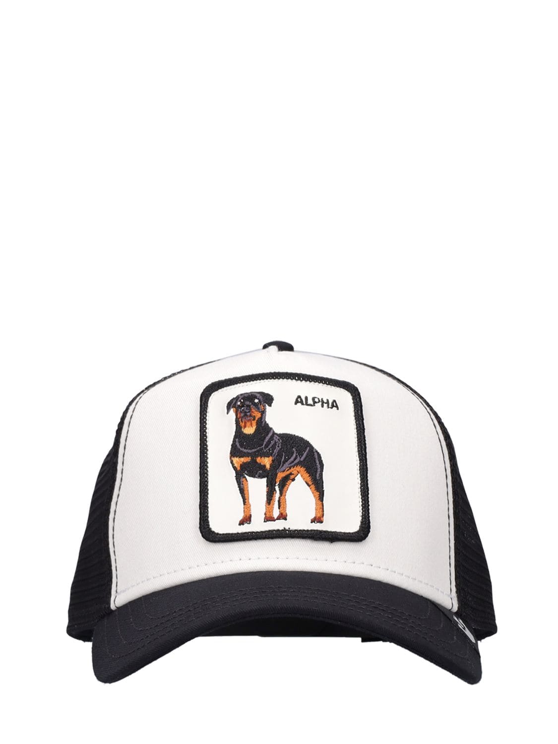 Goorin Bros Alpha Dog Trucker Hat W/patch In White