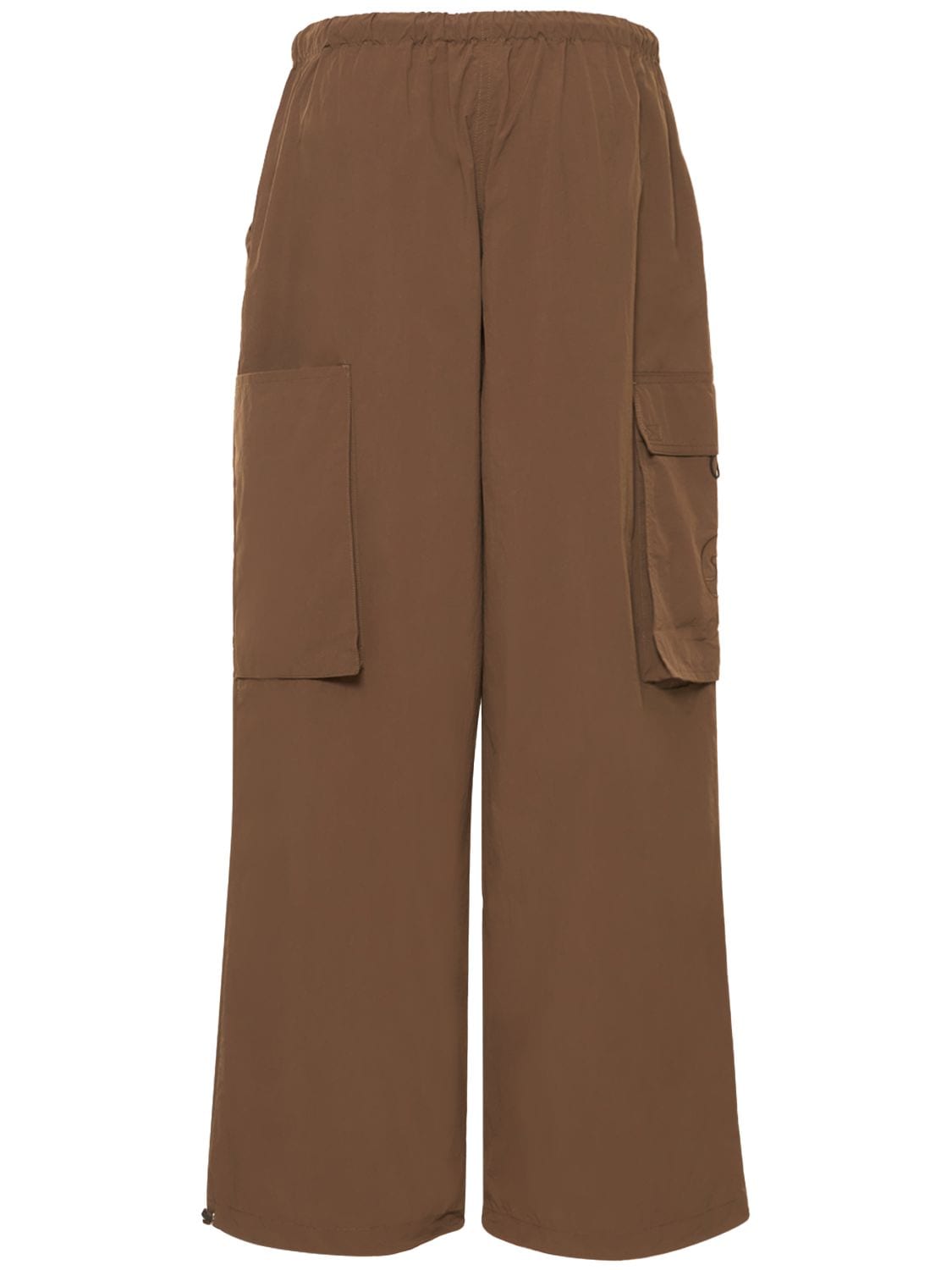 Shop Saks Potts Esther Loose Nylon Pants In 브라운