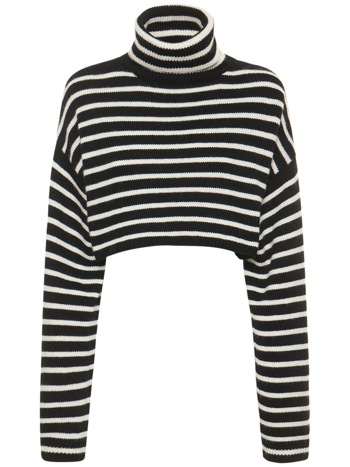 THE FRANKIE SHOP Athina Cropped Wool Blend Sweater | Smart Closet