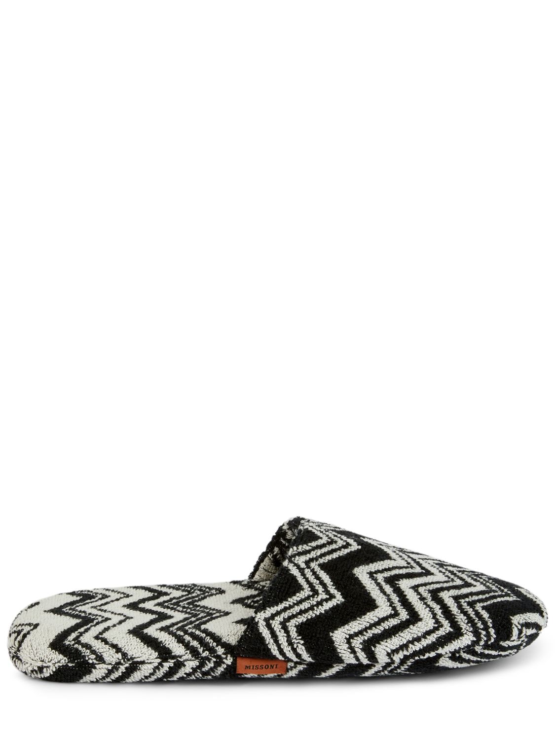 Missoni Home Collection Keith Bath Slippers In Black,white