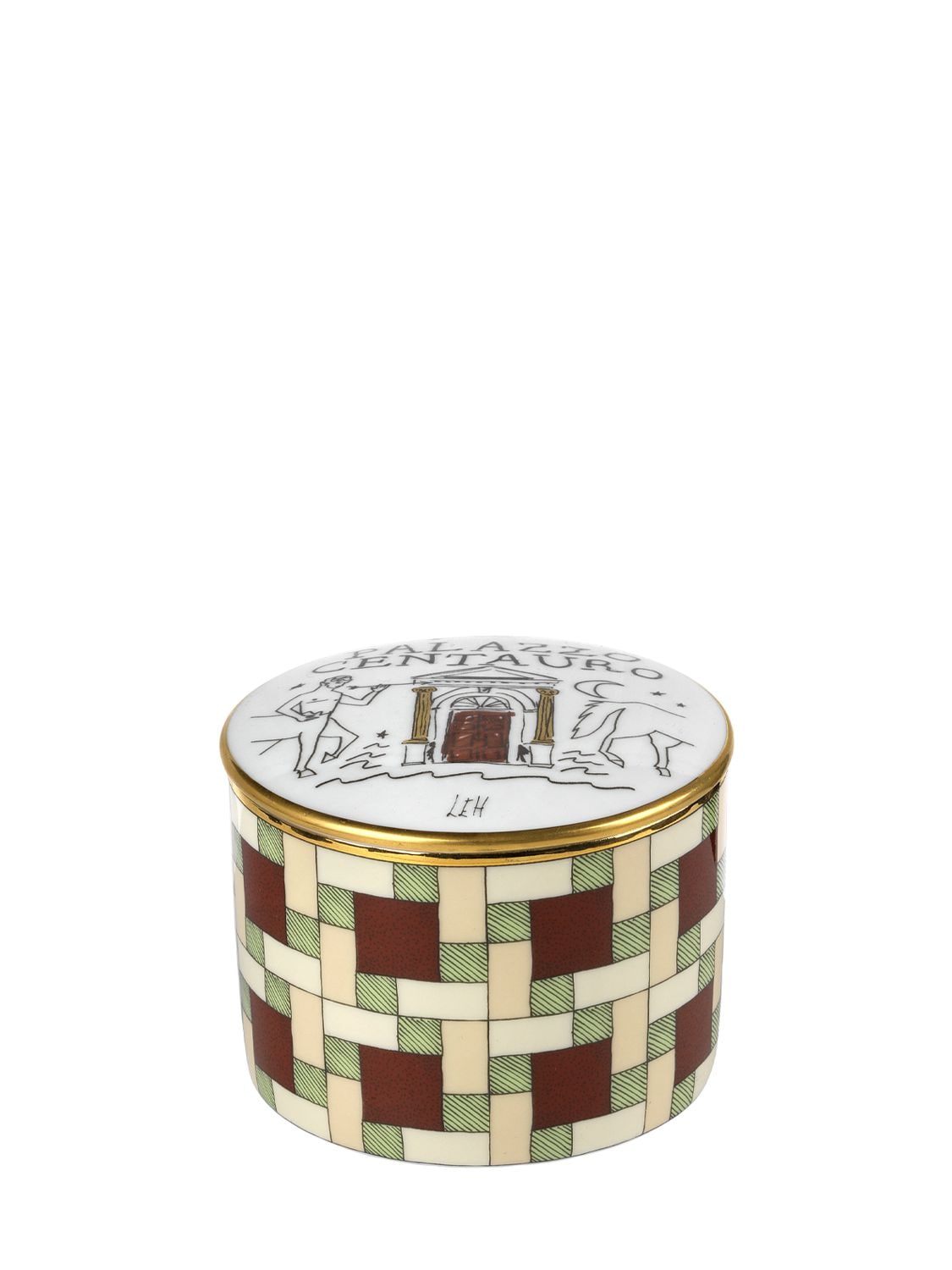 Shop Ginori 1735 Palazzo Centauro Porcelain Box In Multicolor
