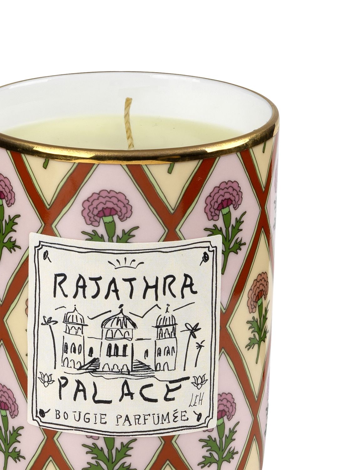 Shop Ginori 1735 Rajathra Palace Regular Scented Candle In Pink