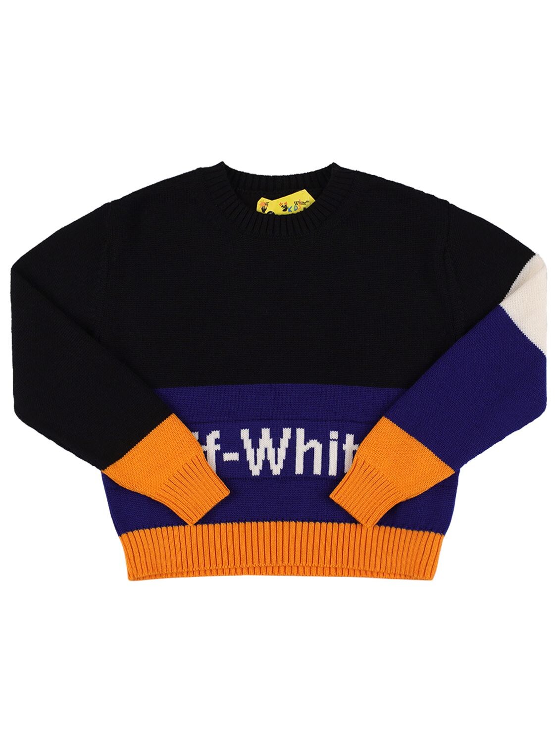 Off-white Kids' Wool Knit Sweater In Multicolor