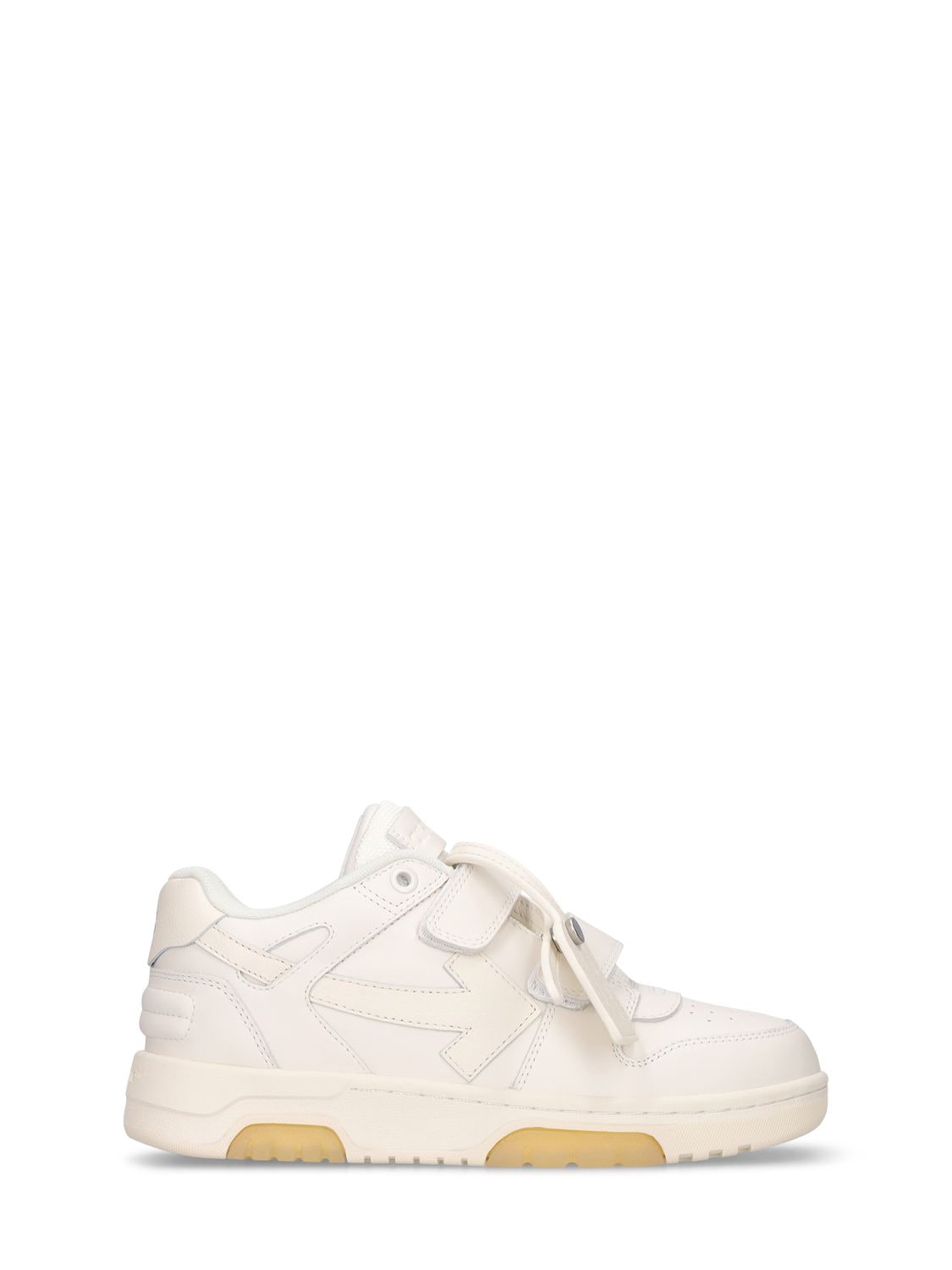 OFF-WHITE OUT OF OFFICE LEATHER STRAP SNEAKERS