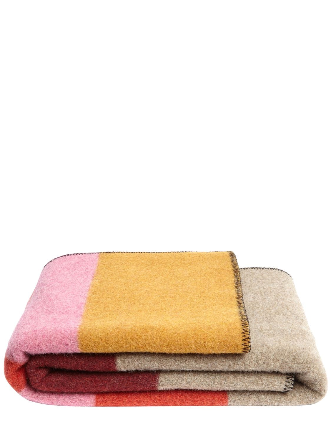 Colville Striped Wool Blend Throw In Multicolor