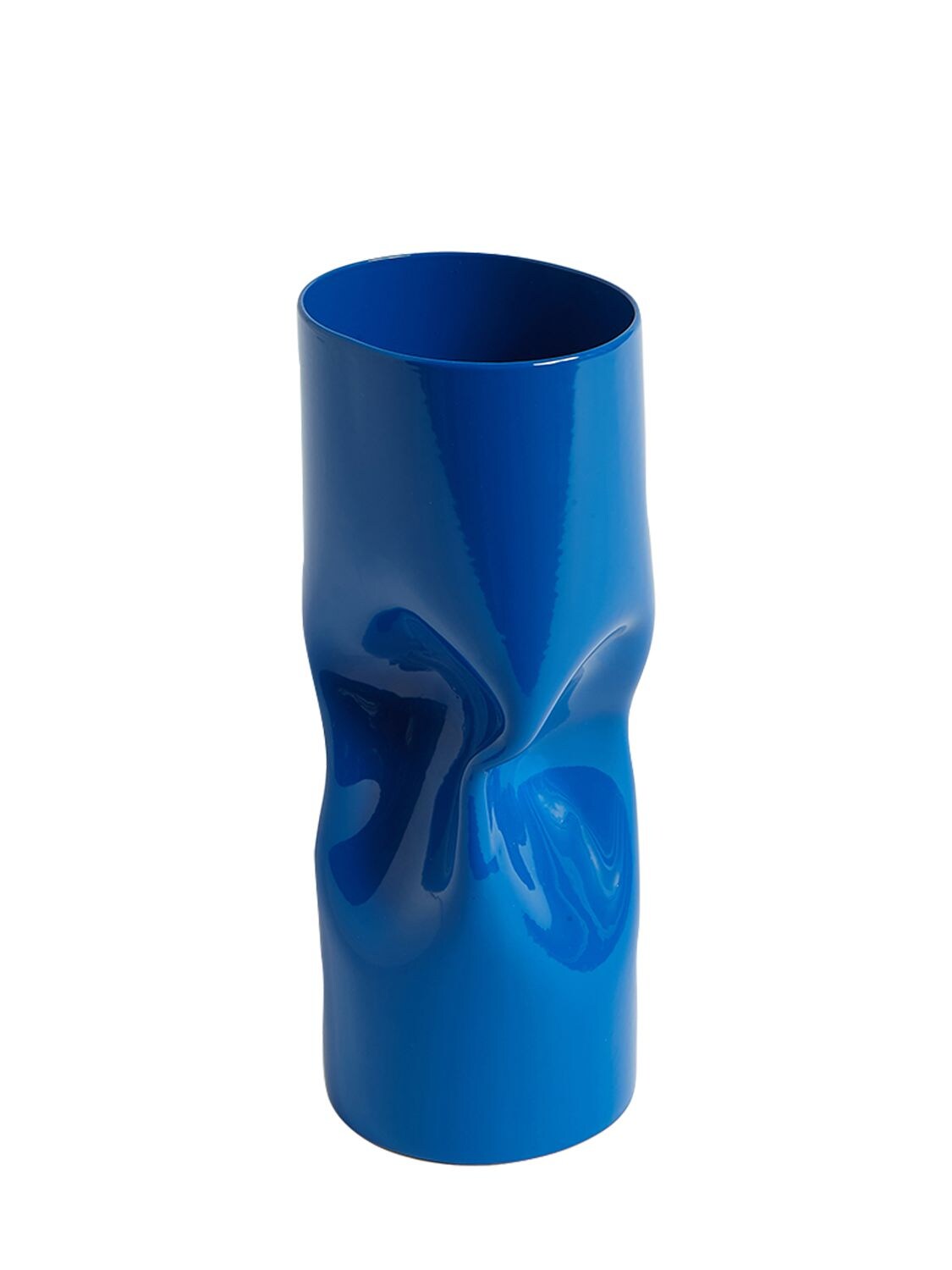 Shop Colville Medium Twisted Vase In Blue