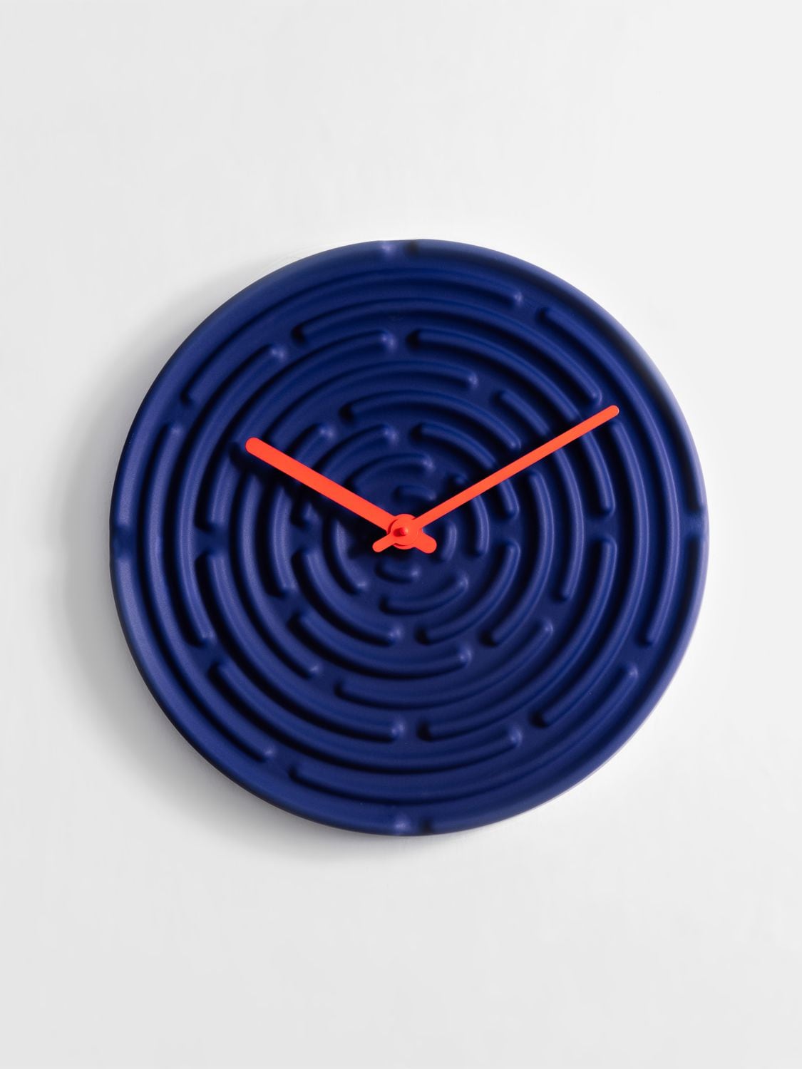 Raawii Minos Earthenware Clock In Horizon Blue