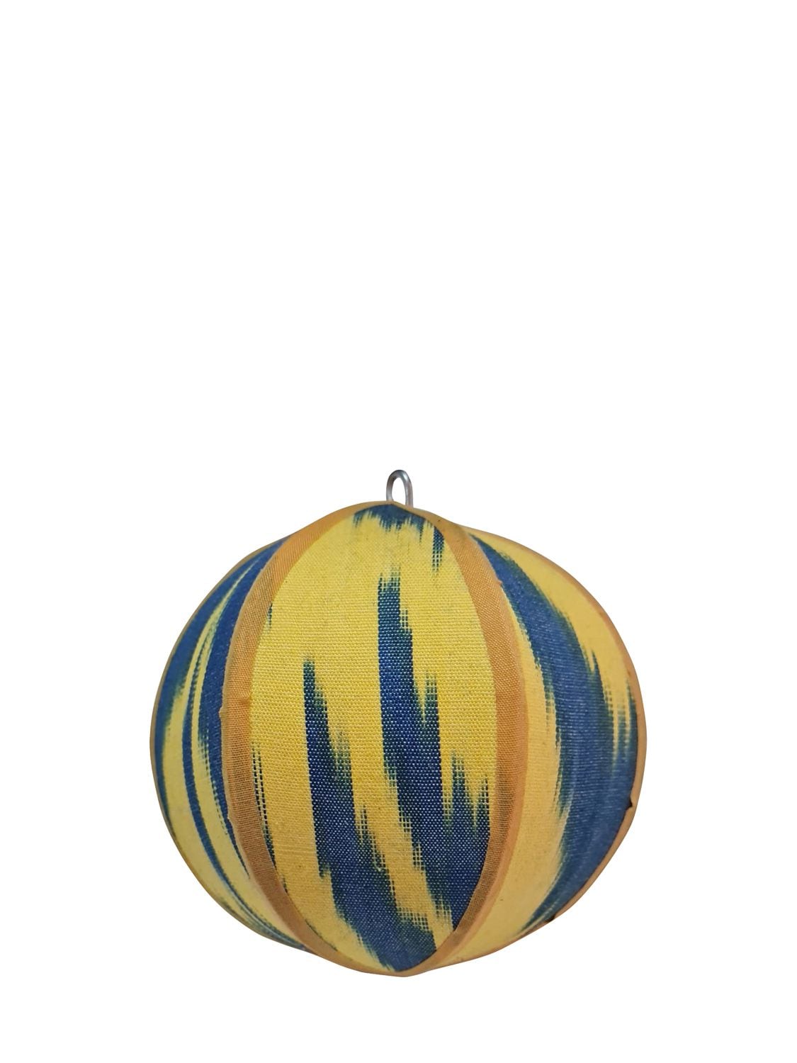 Les Ottomans Cotton Ikat Christmas Ball In Multicolor