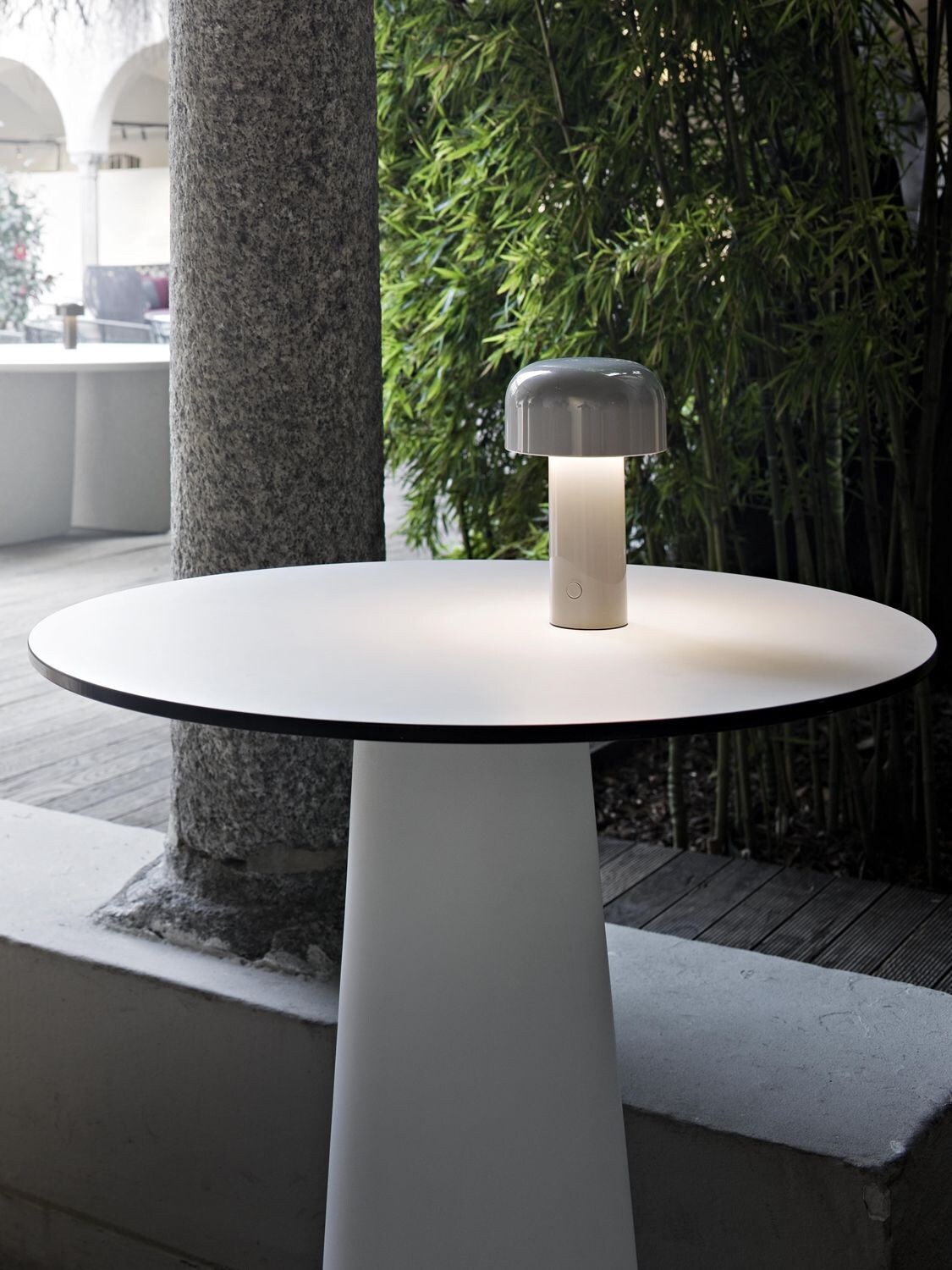 Shop Flos Bellhop Table Lamp In Grey