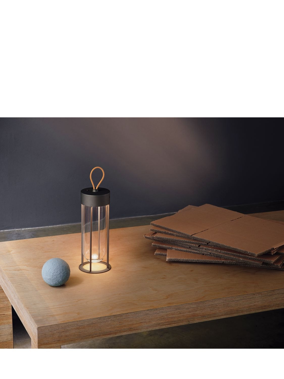 Shop Flos In Vitro Unplugged Portable Table Lamp In Black