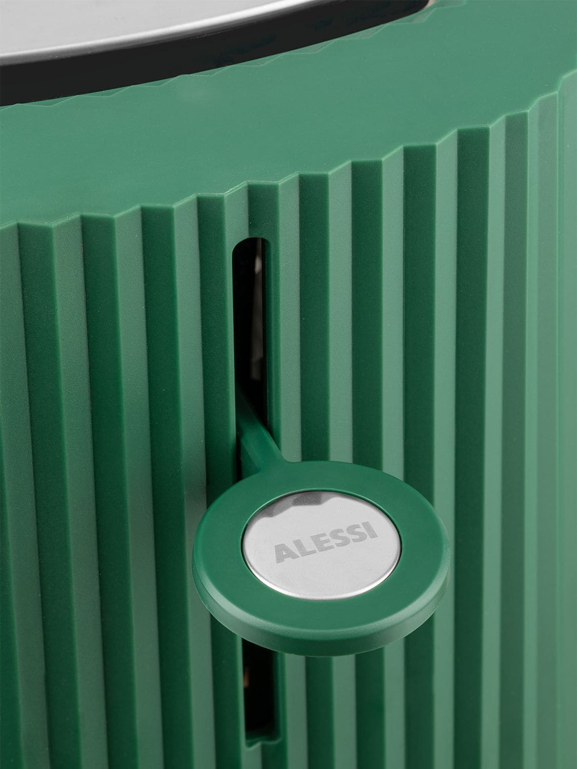Shop Alessi Plissé Electric Toaster In Green