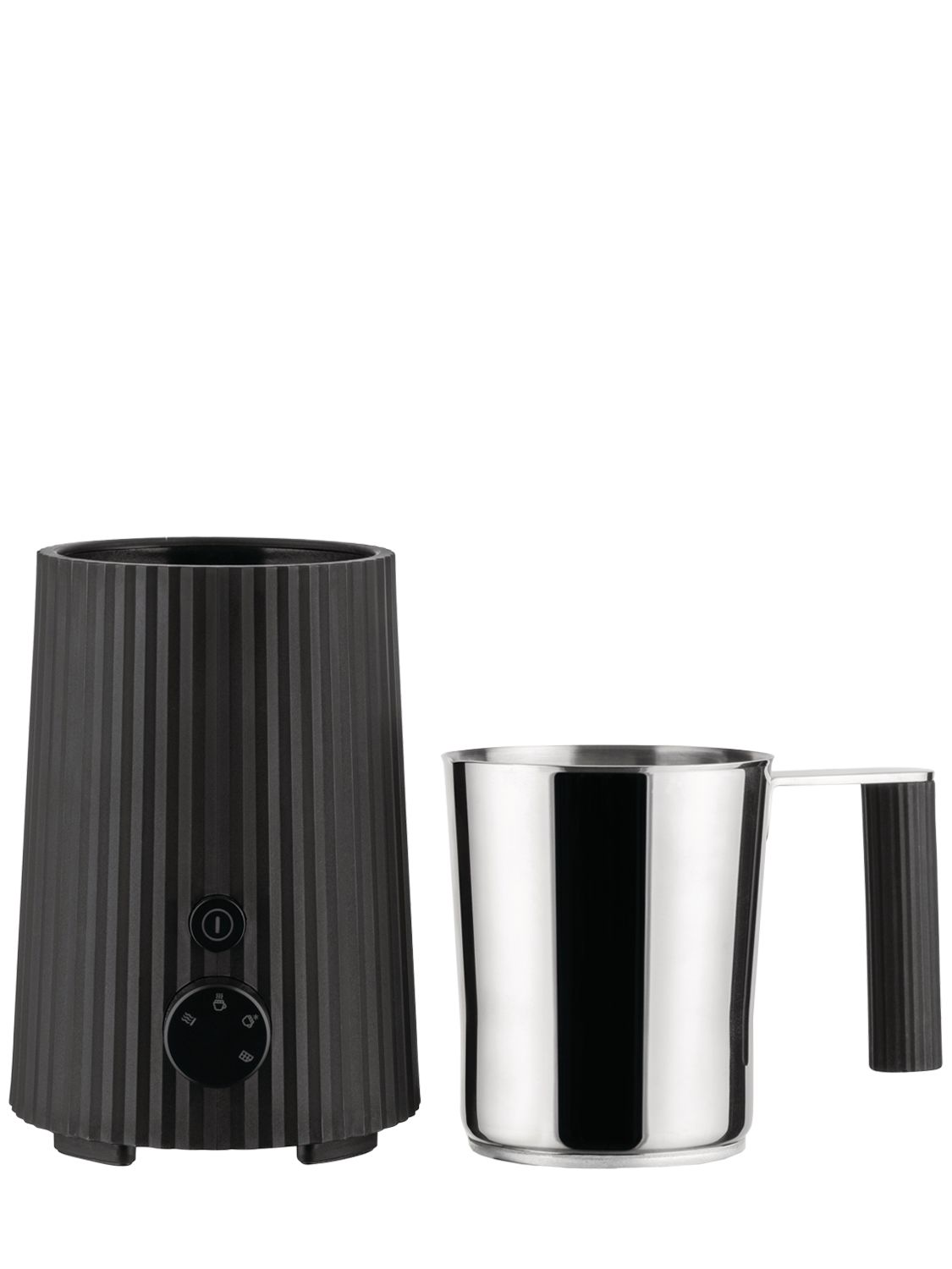 Alessi Plissé Induction Milk Frother In Black ModeSens