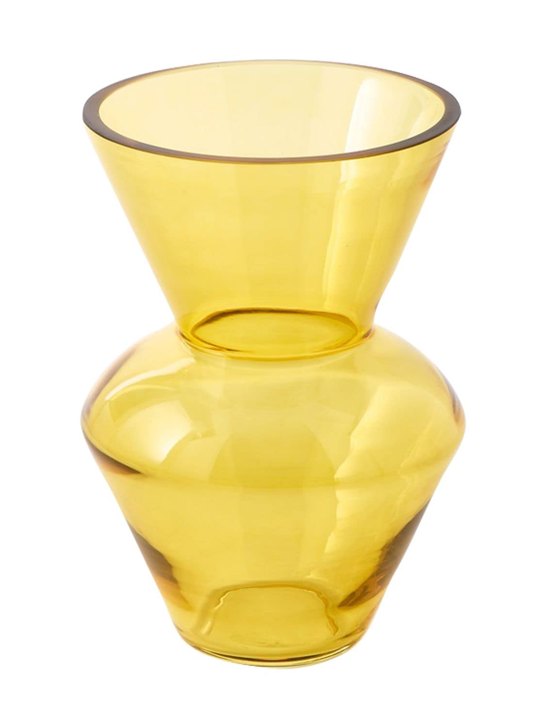Shop Polspotten Fat Neck Vase In Yellow