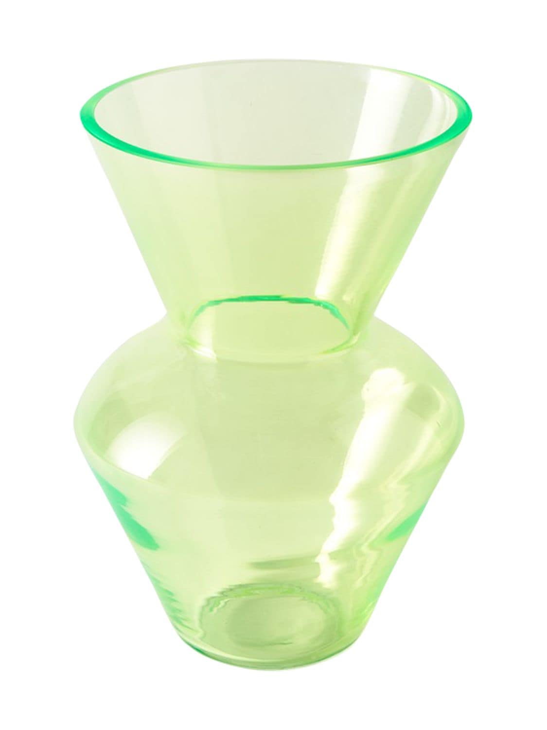 Polspotten Fat Neck Vase In Green