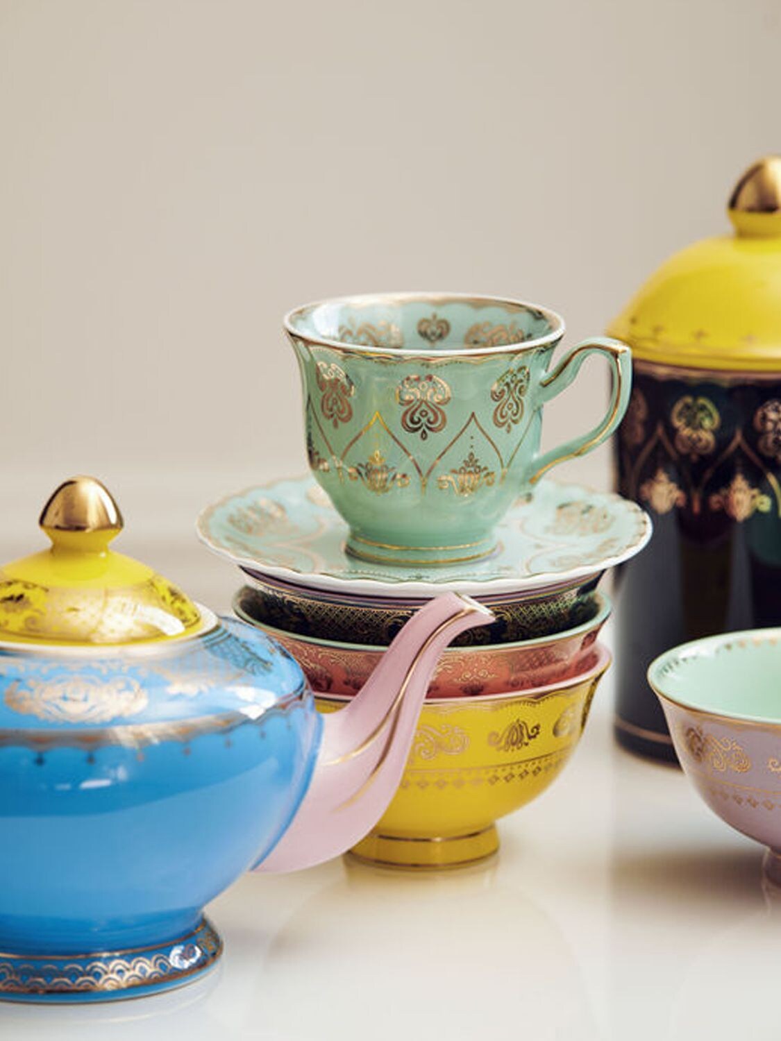 Polspotten Set Of 4 Small Grandpa Bowls In Multicolor