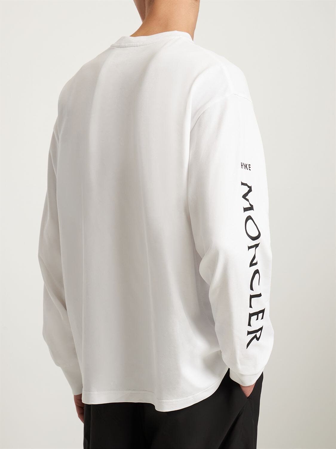 Moncler Genius 4 Moncler Hyke White Print Long Sleeve T-shirt
