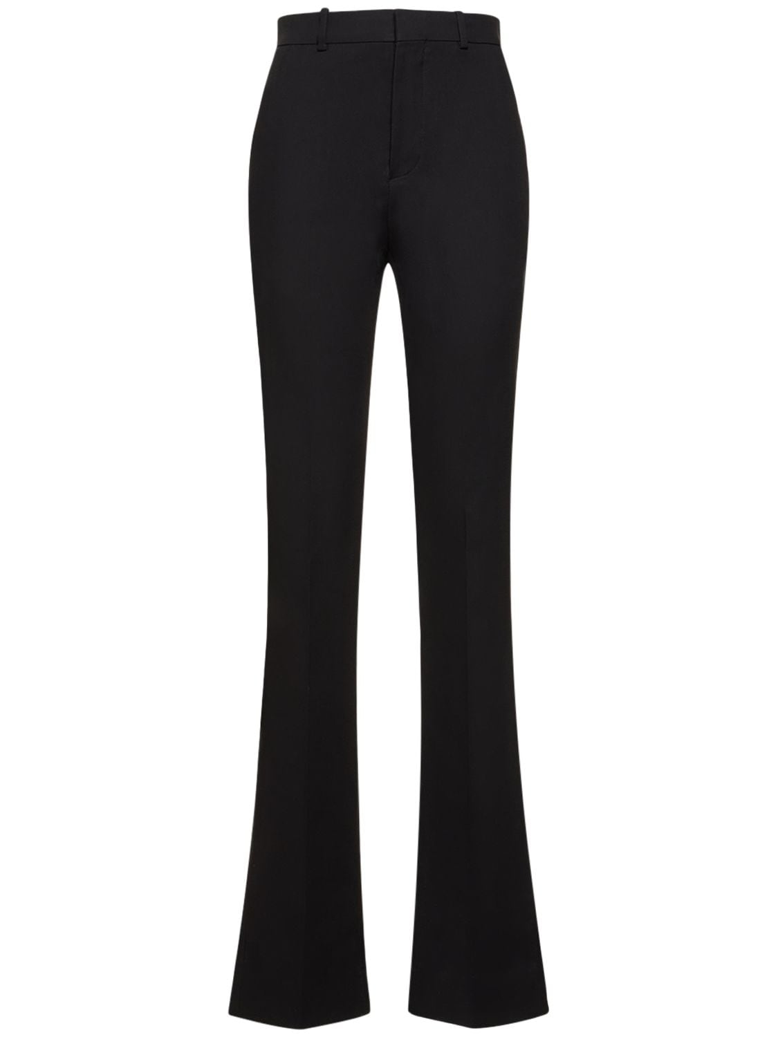 Ann Demeulemeester Laurence Fitted Stretch Cotton Pants In Black