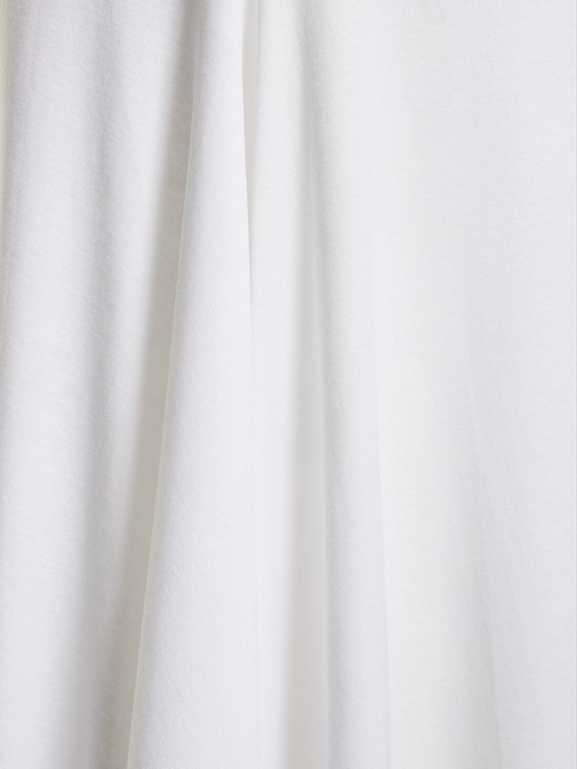 Shop Ann Demeulemeester Vittoria Cotton Jersey Long Flared Skirt In White