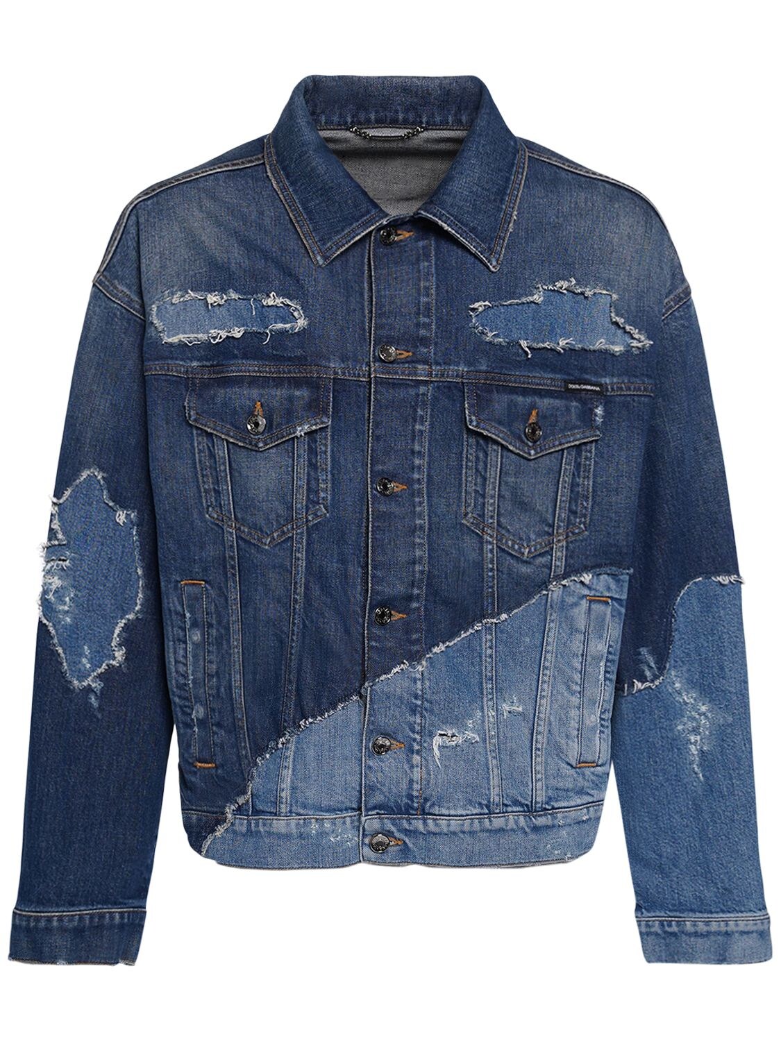 DOLCE & GABBANA PATCHWORK DENIM JACKET