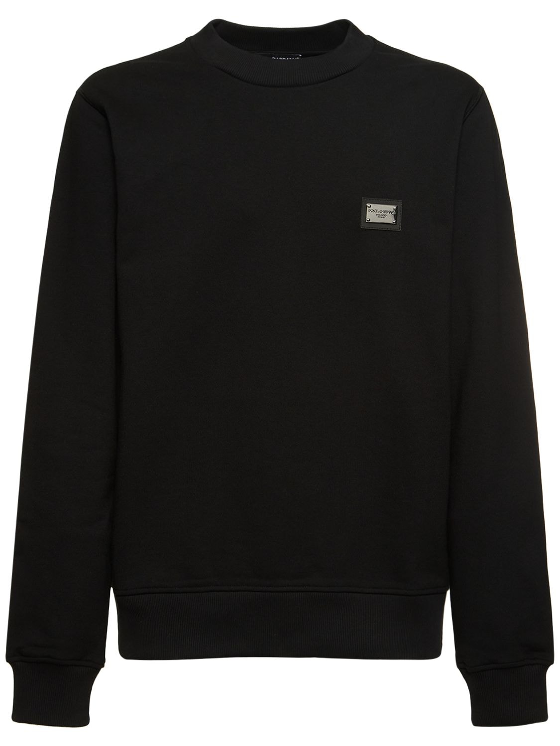 Shop Dolce & Gabbana Essential Jersey Sweatshirt In Black