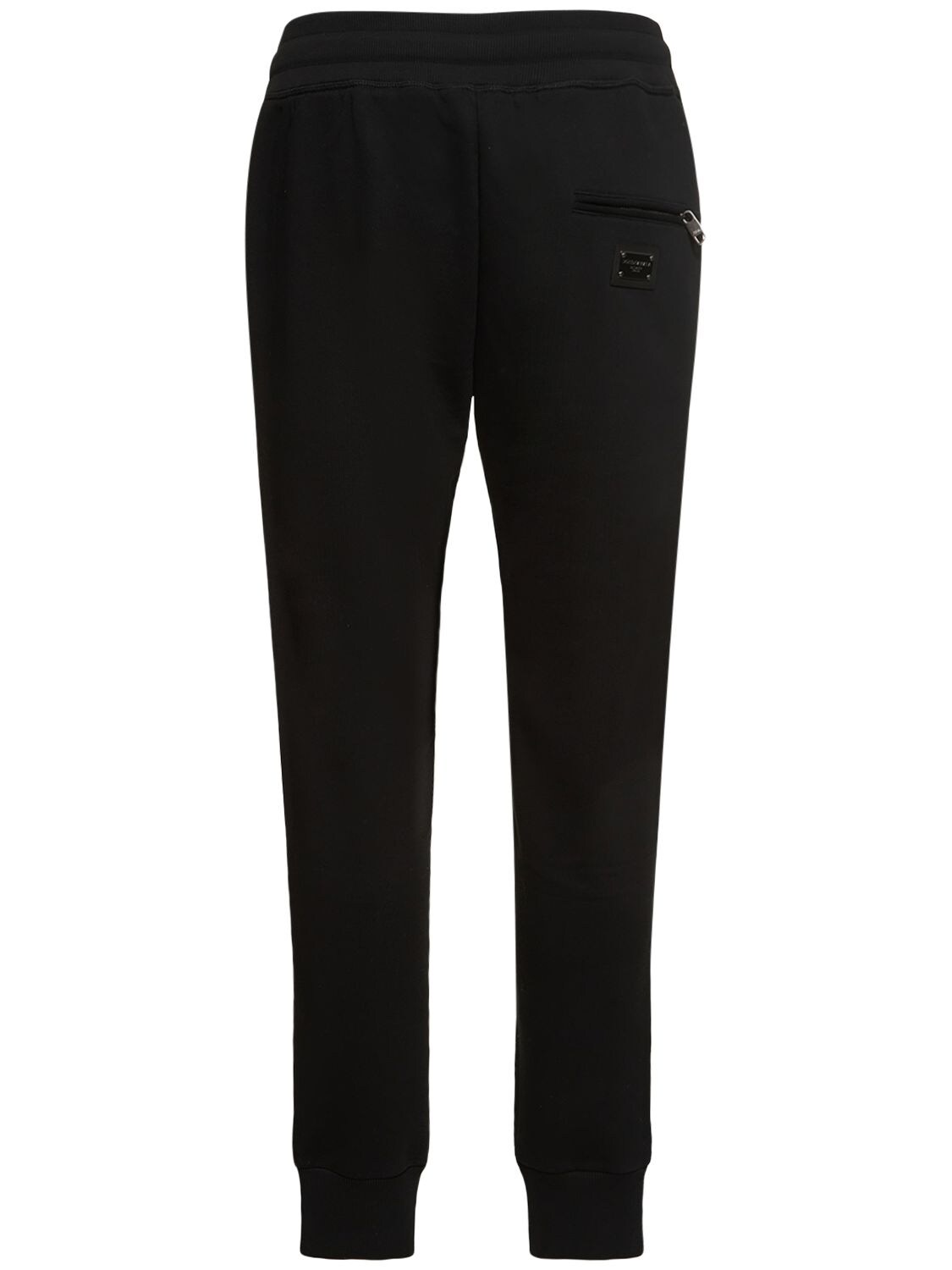 Shop Dolce & Gabbana Essential Jersey Sweatpants In Black