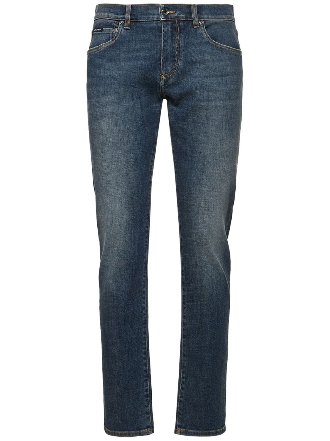 Dolce & Gabbana Essential Slim Denim Jeans In Blue