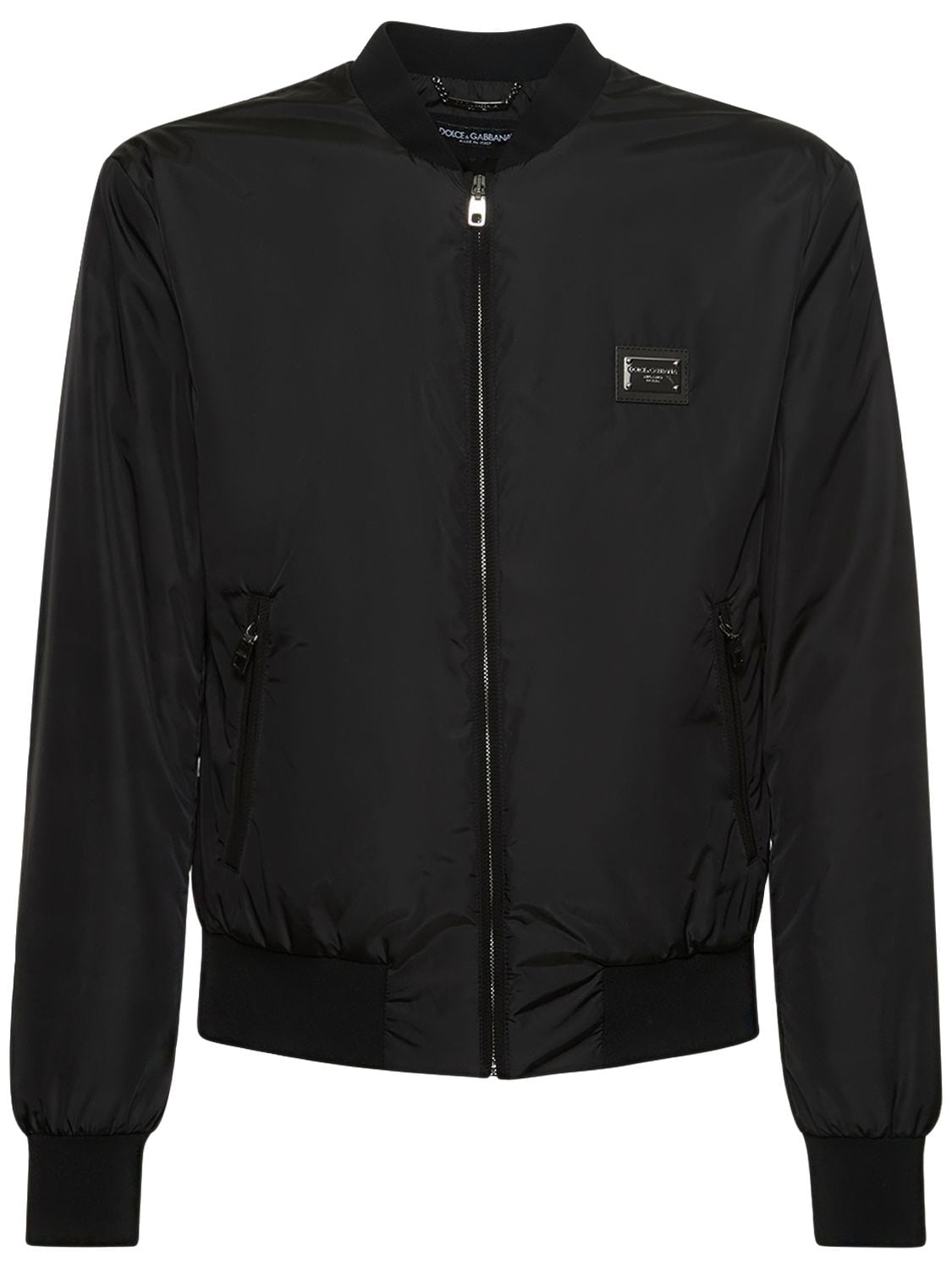 Dolce & Gabbana Essential Logo Casual Jacket In Black