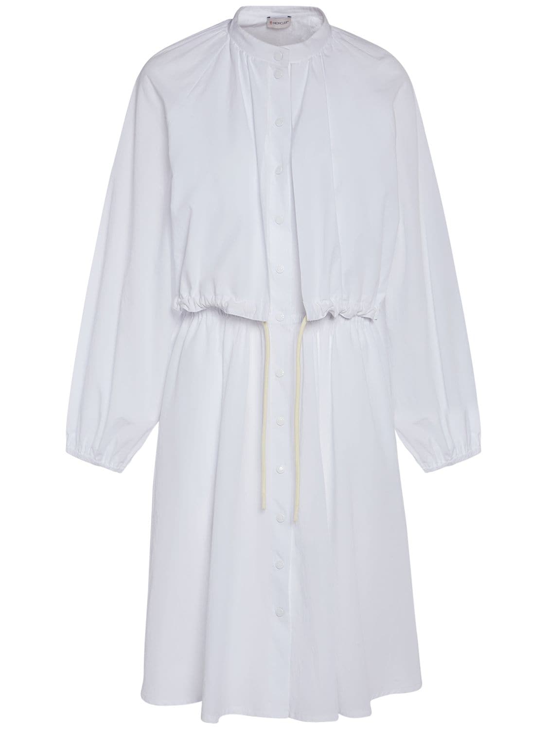 Moncler Cotton Dress In White