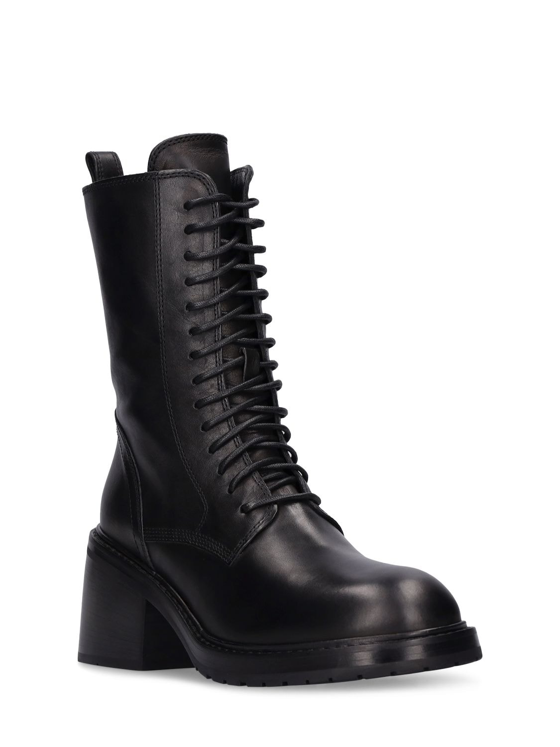 Shop Ann Demeulemeester 60mm Heike Leather Ankle Boots In Black