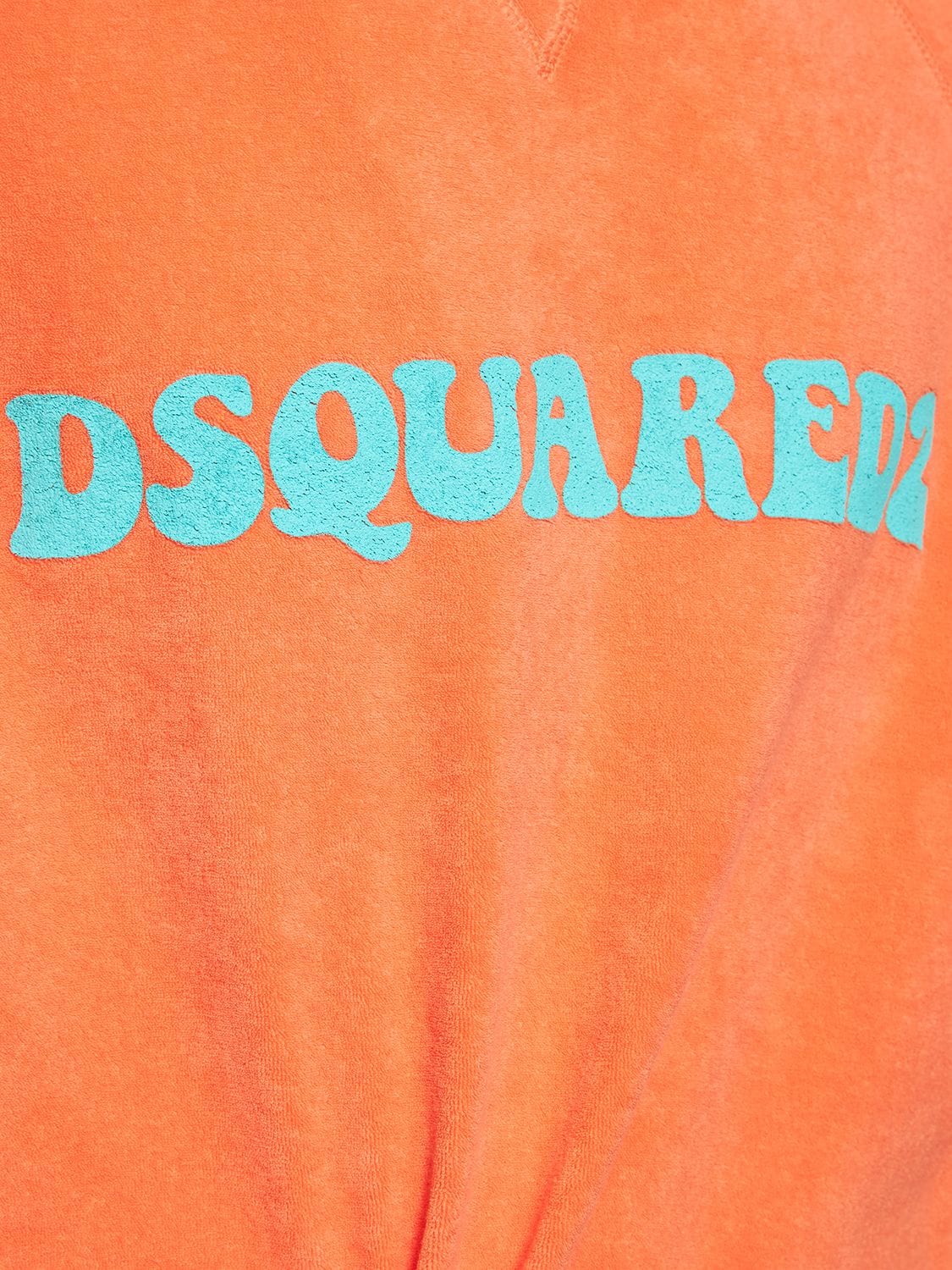 Dsquared2 Crewneck Raglan Cool Fit Sweatshirt In Orange | ModeSens