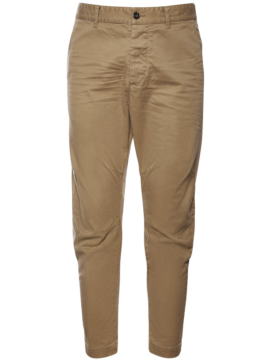 Dsquared2 Sexy Stretch Cotton Drill Chino Pants In Taupe