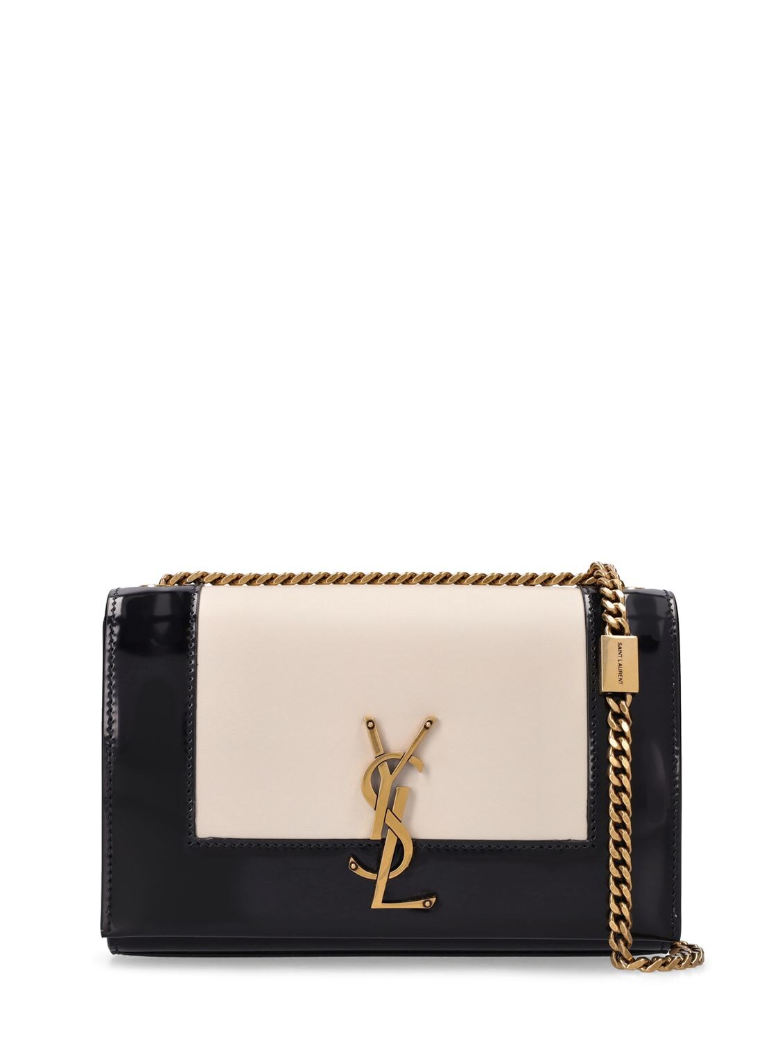 SAINT LAURENT SMALL KATE BRUSHED LEATHER CHAIN BAG