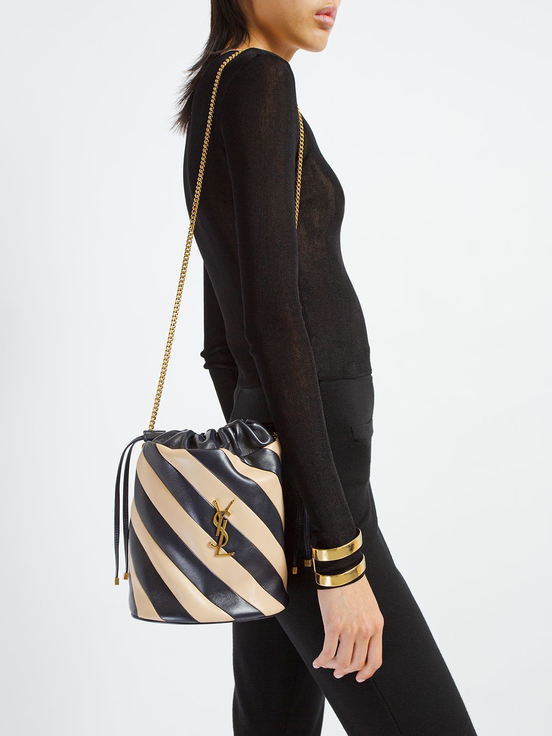 Alix Bucket Crossbody Bag, SAINT LAURENT