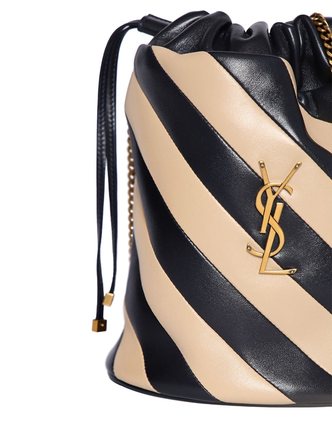 Saint Laurent Alix Striped Bucket Bag - Farfetch