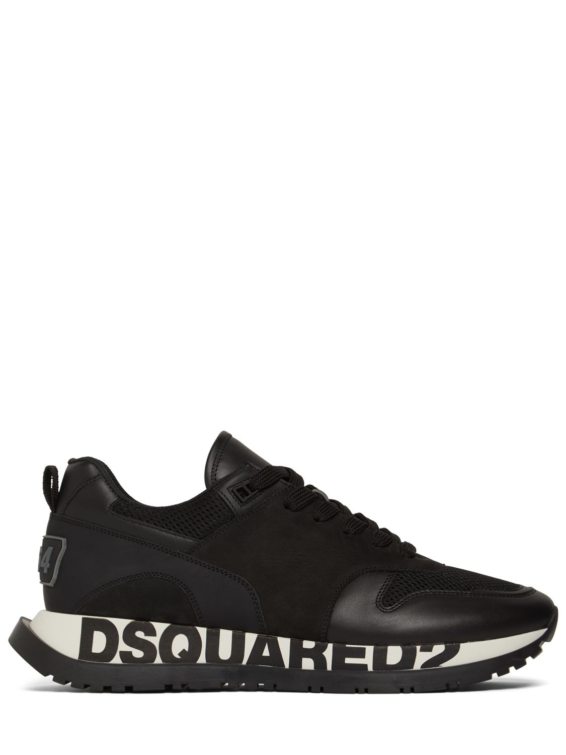 DSQUARED2 Logo Runner Leather & Mesh Sneakers