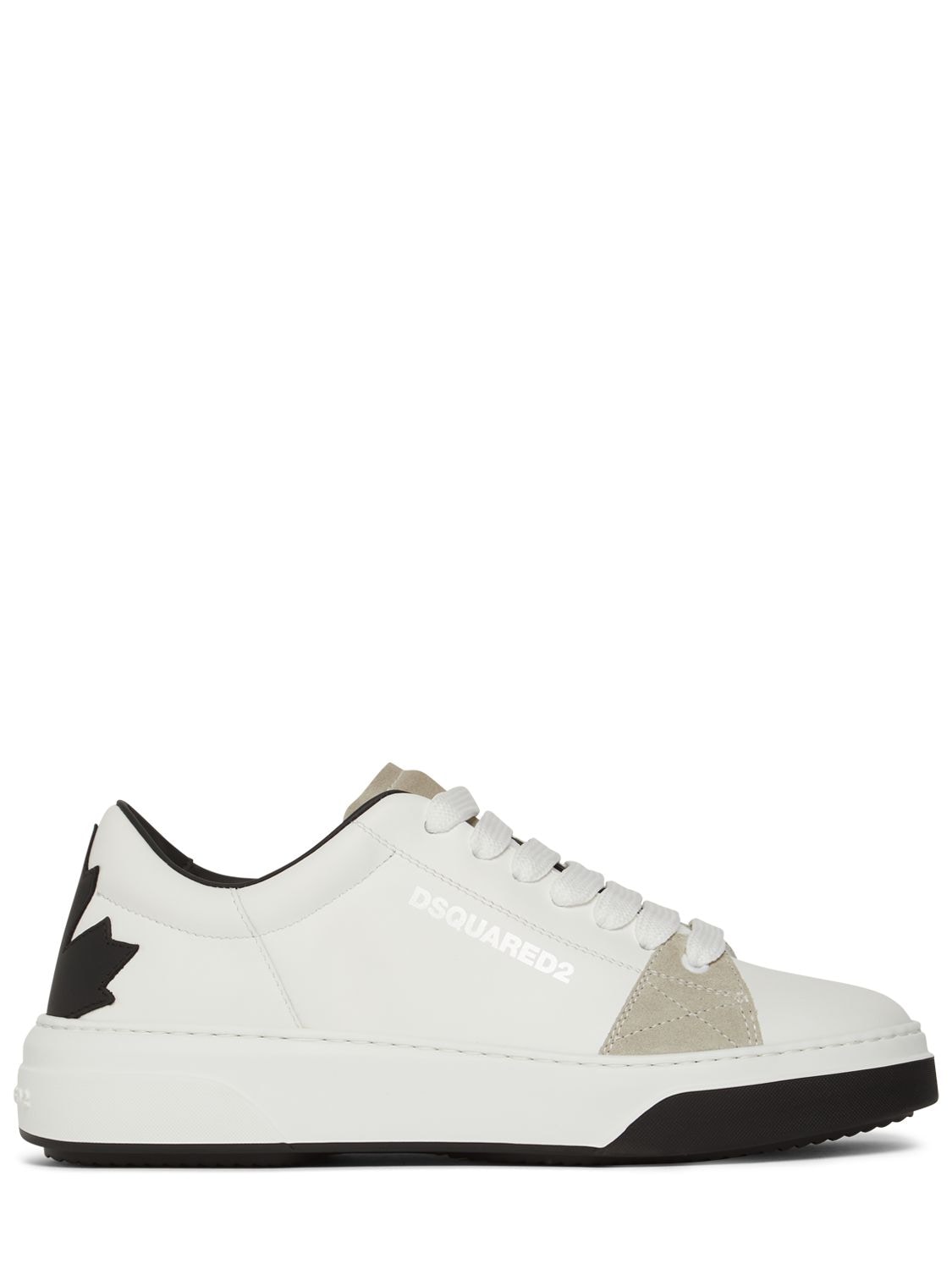 Marco Polo Floreren visueel Dsquared2 Bumper Lace-up Low Top Sneakers In White,black | ModeSens