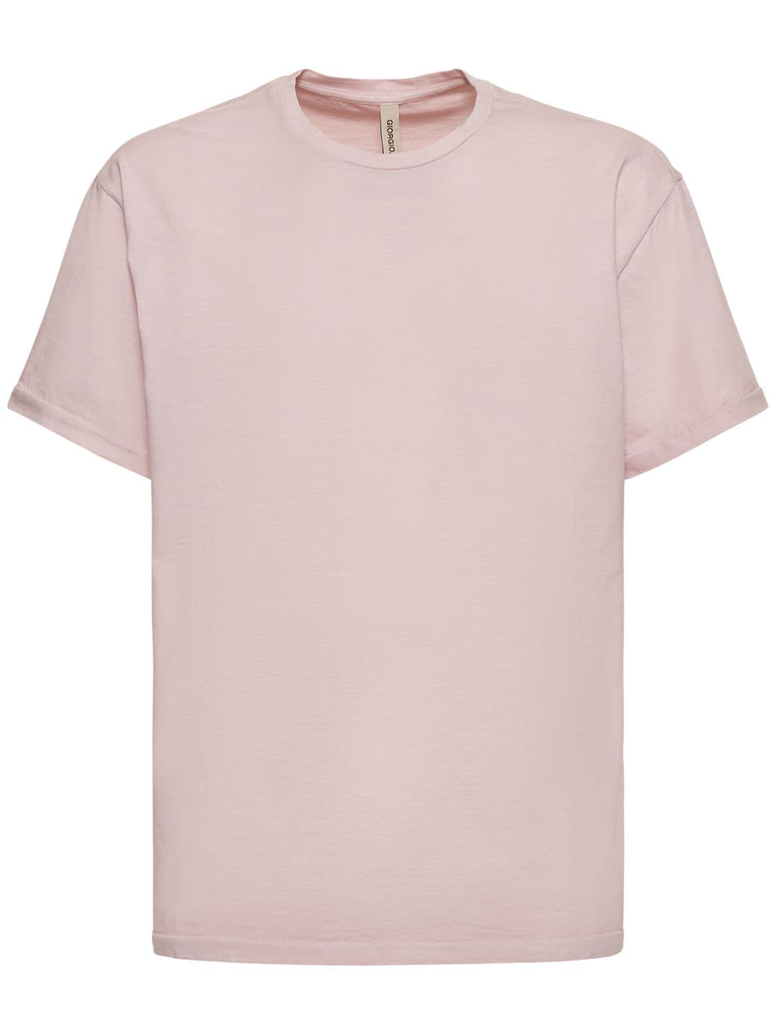 GIORGIO BRATO Dyed Cotton T-shirt