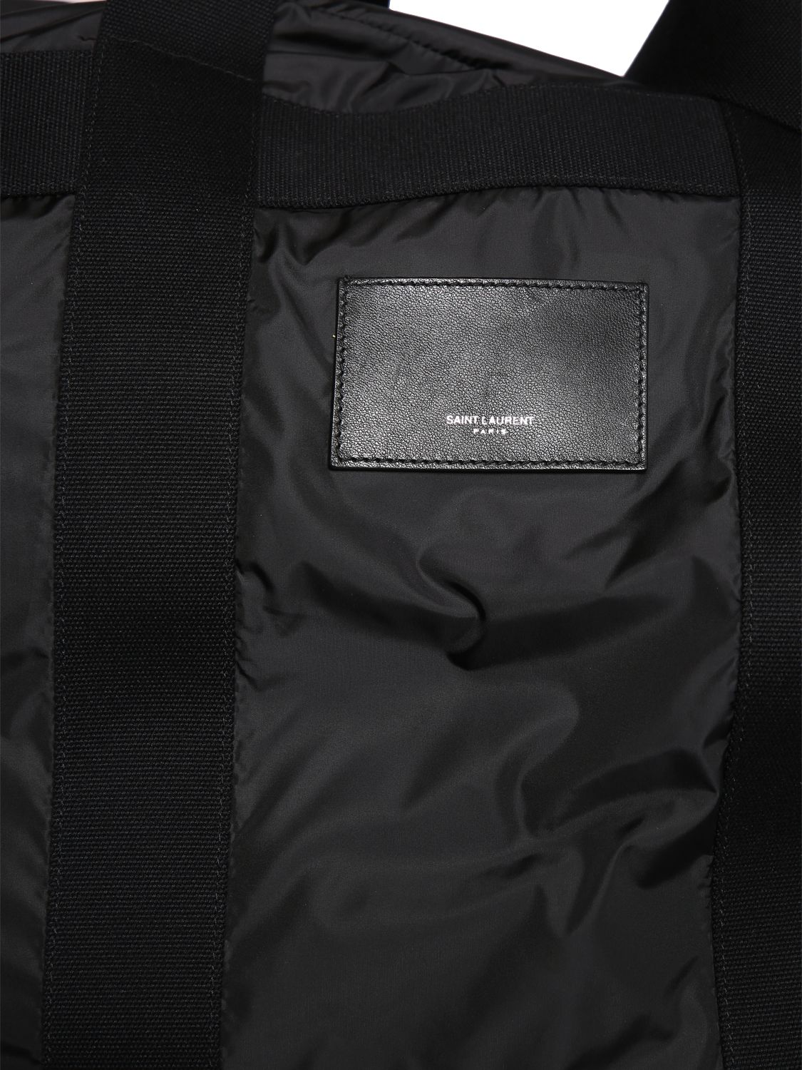 Saint Laurent Large City Nylon Tote Bag In Black | ModeSens