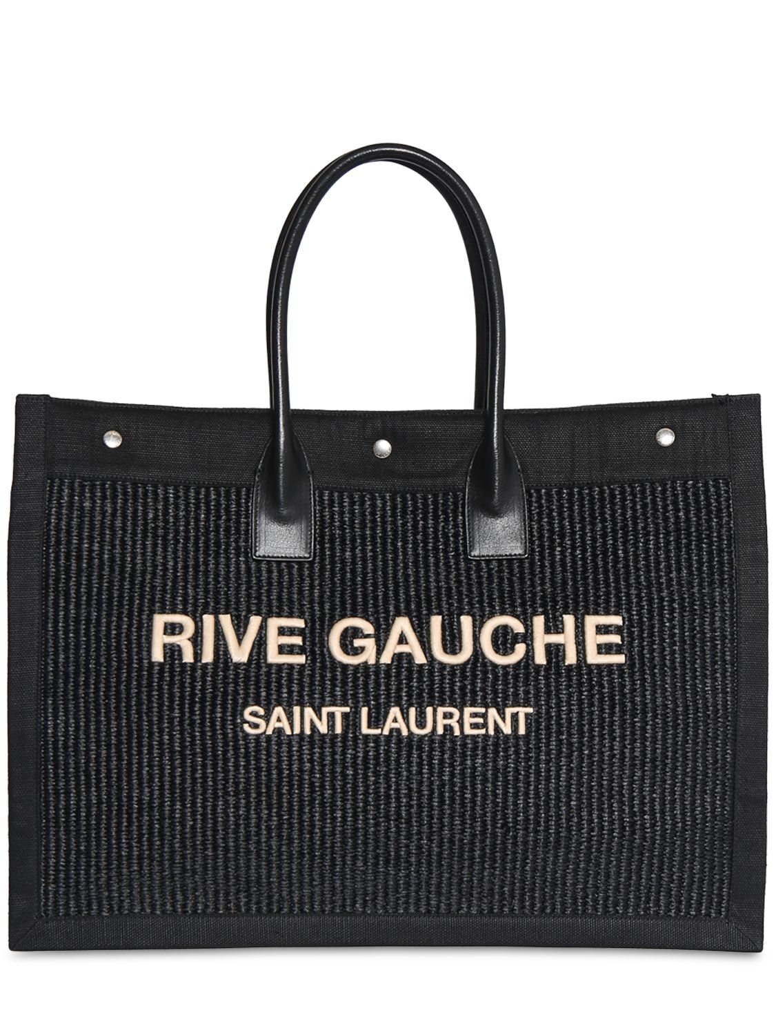 Image of Rive Gauche Raffia Bag