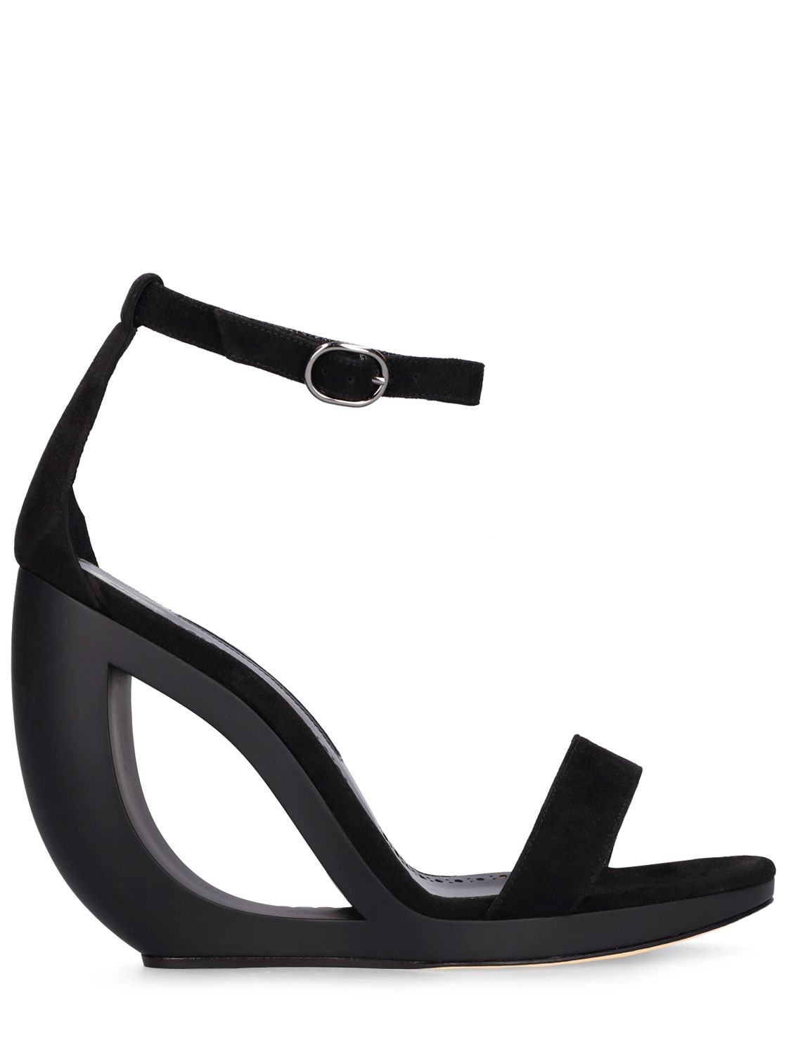 Manolo Blahnik Rocar Oscar Sculptural Ankle-strap Sandals In Black