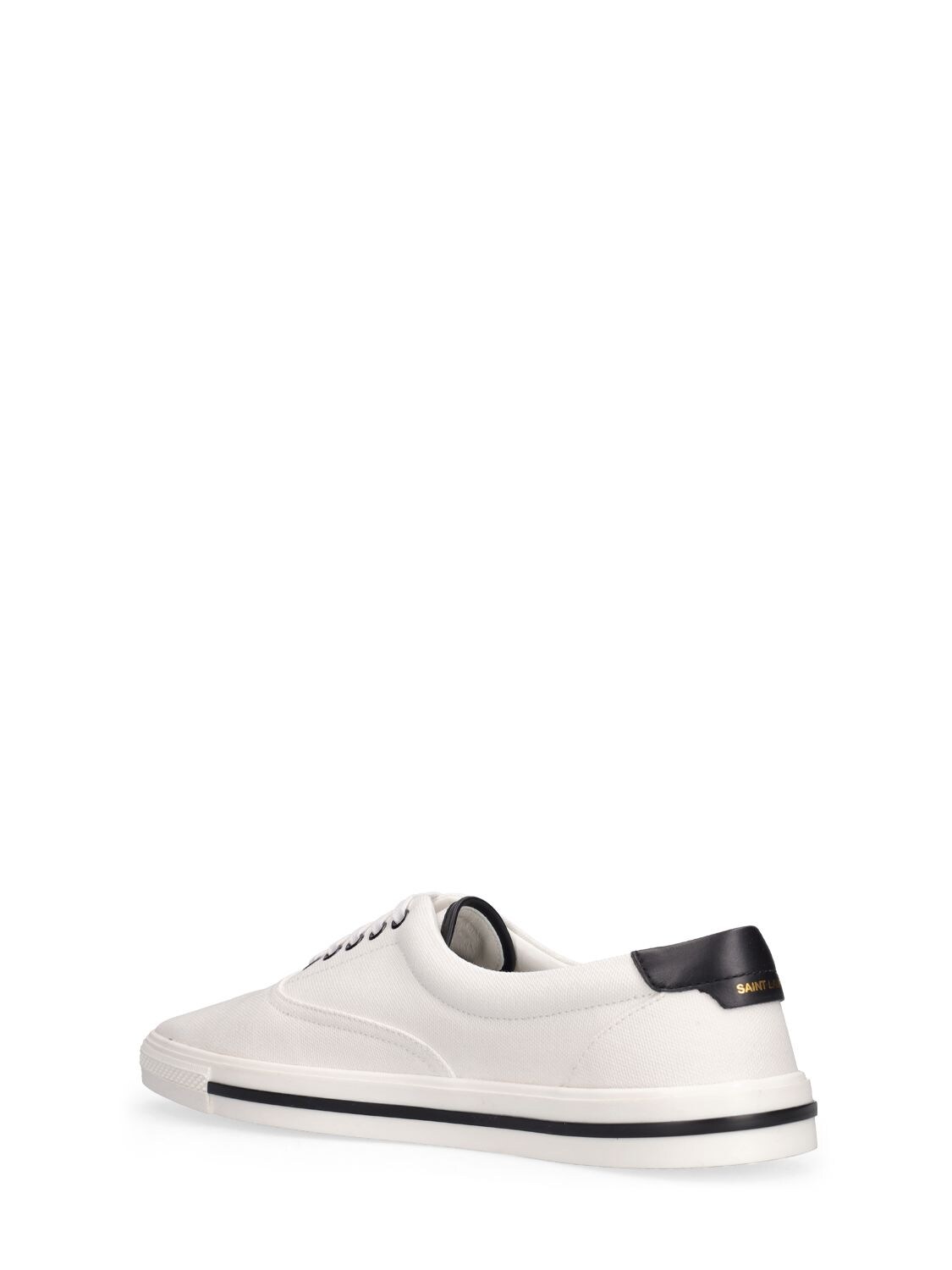 Shop Saint Laurent Club Leather Sneakers In White,black