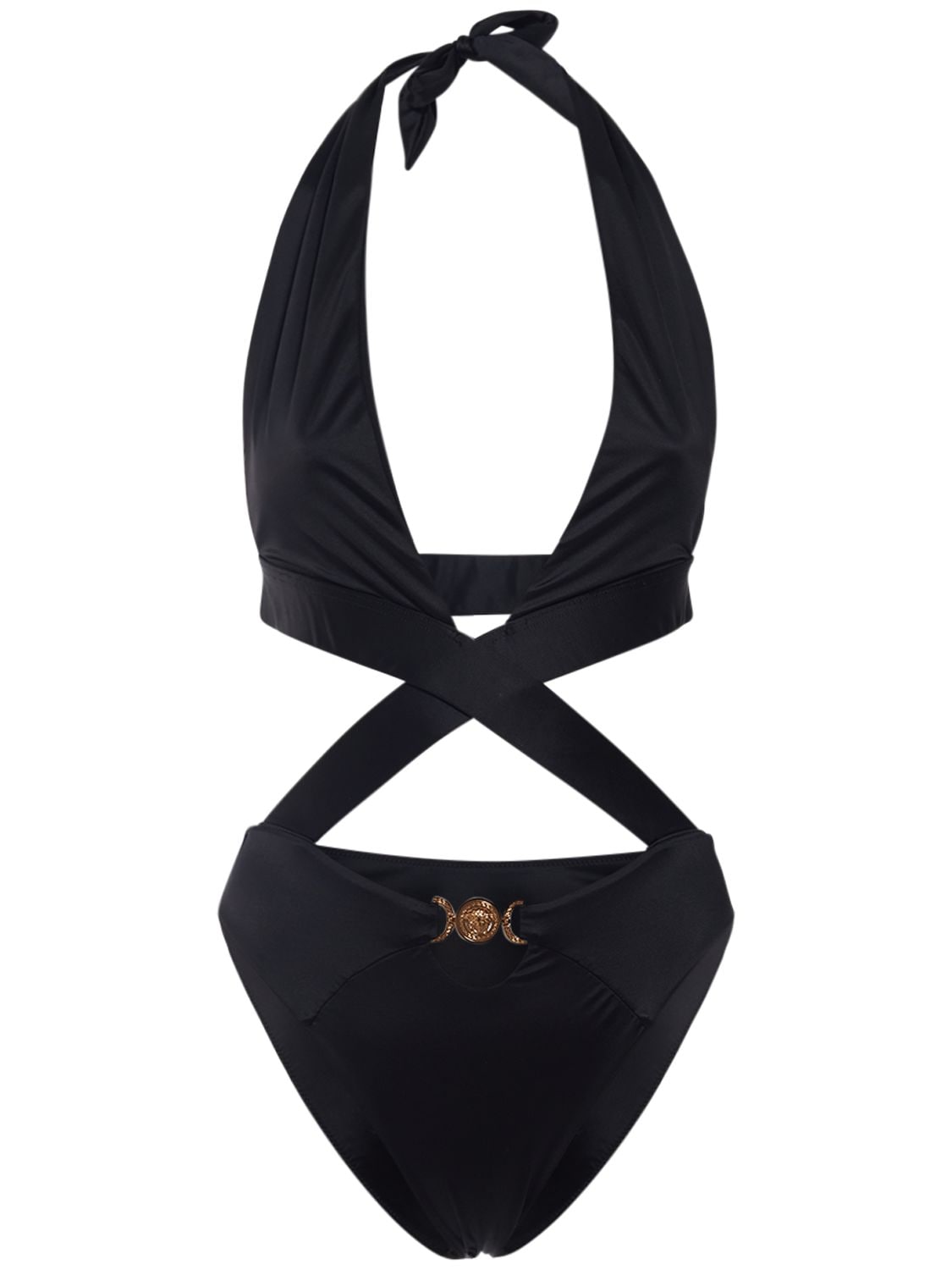 Crossed Cutout One Piece Swimsuit