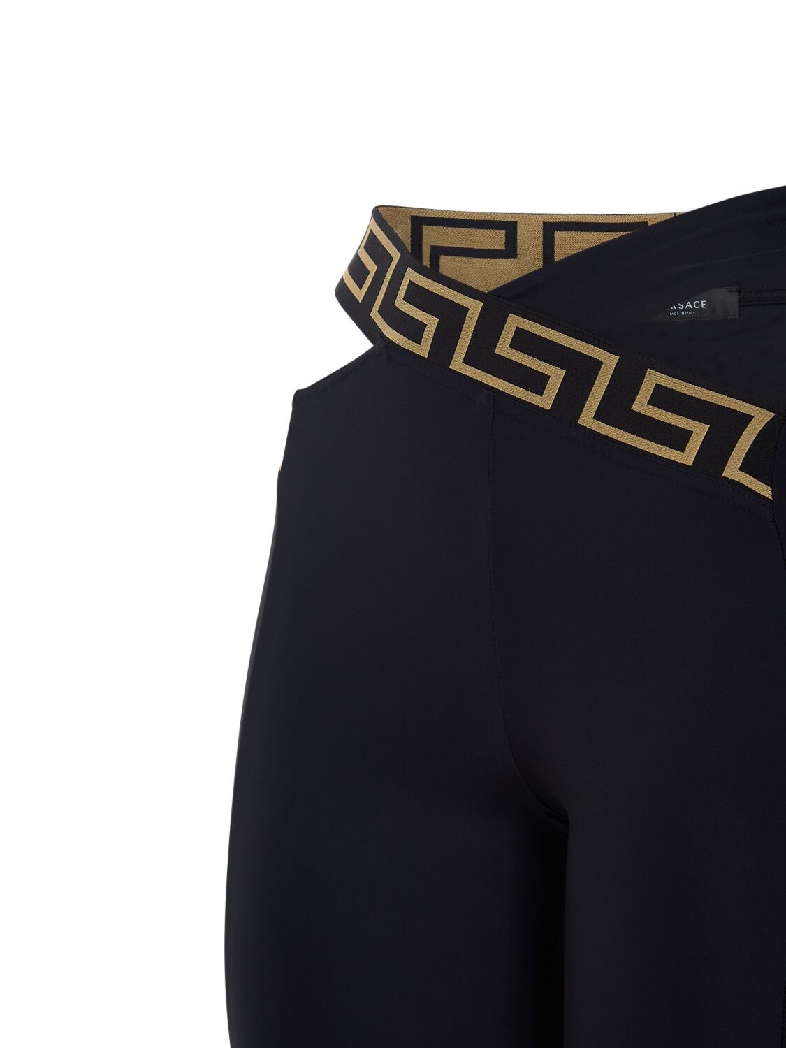 Buy Versace Criss Cross Band Legging In Black - Nero At 29% Off