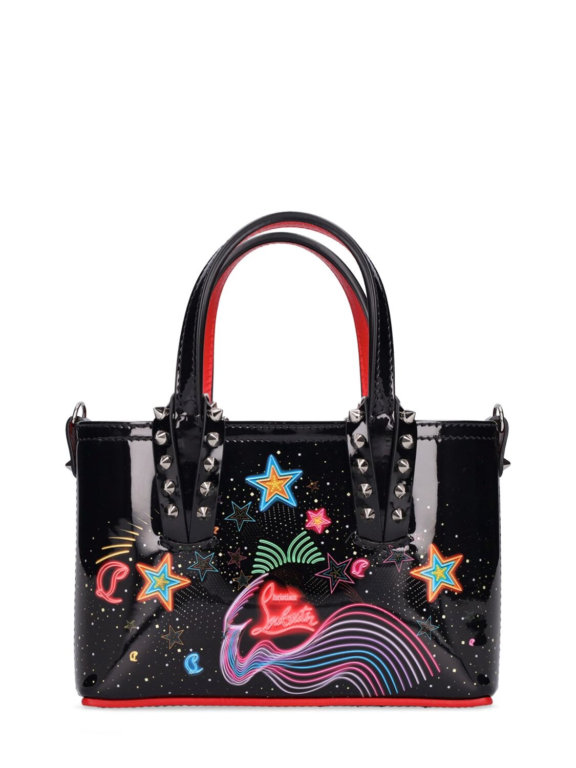 Christian Louboutin Nano Cabata Starlight East/west Patent Leather Tote ...