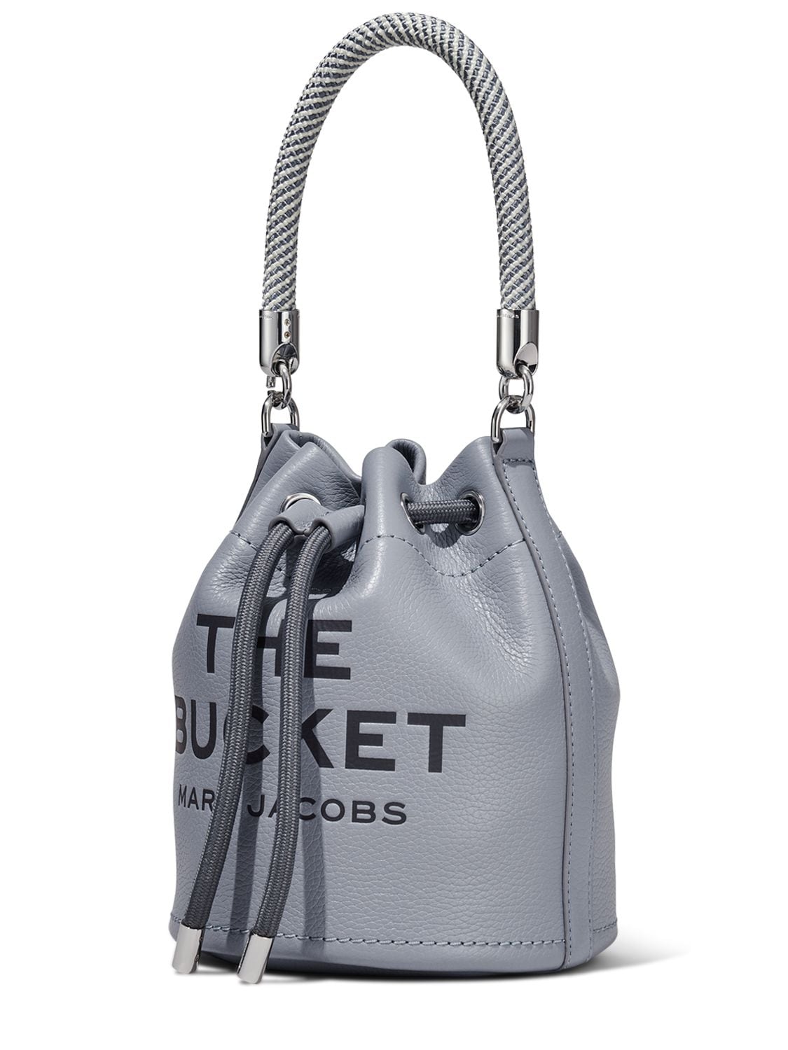 Shop Marc Jacobs (the) The Bucket Leather Bag In Wolf Grey