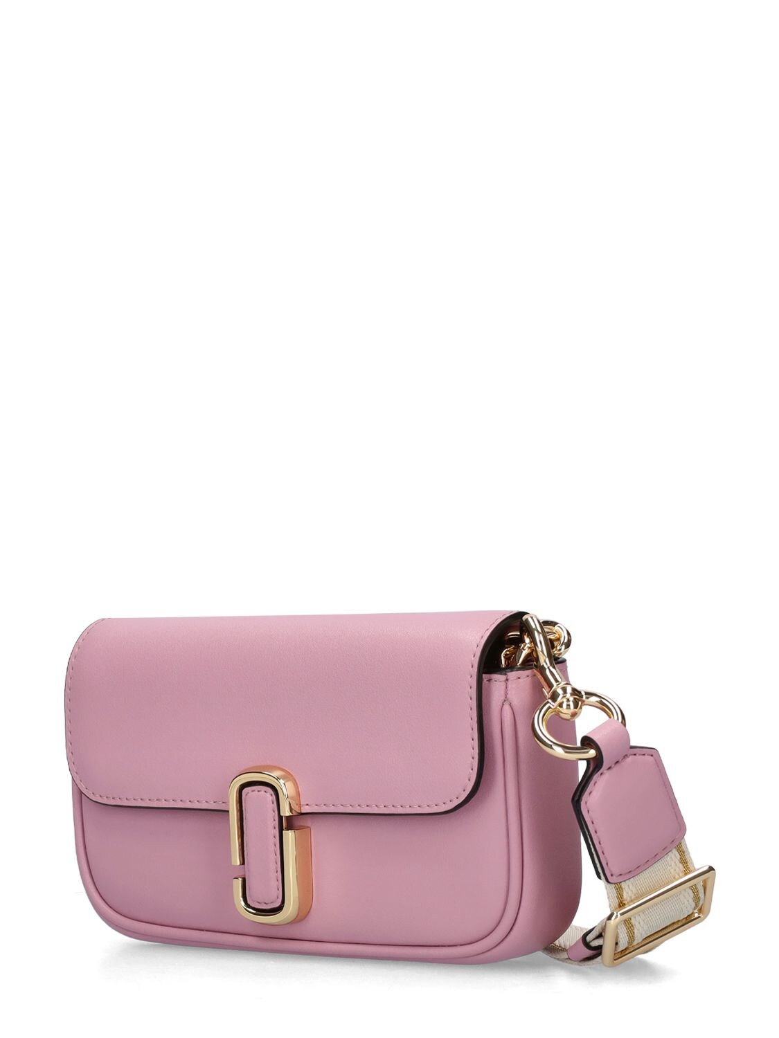 Shop Marc Jacobs (the) The Mini Soft Leather Shoulder Bag In Lilas