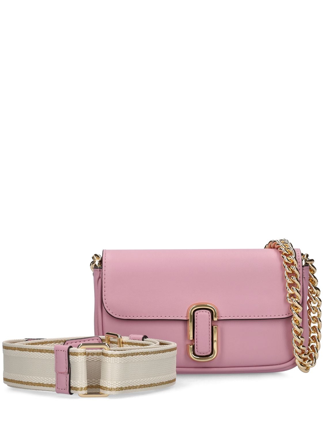 Shop Marc Jacobs (the) The Mini Soft Leather Shoulder Bag In Lilas