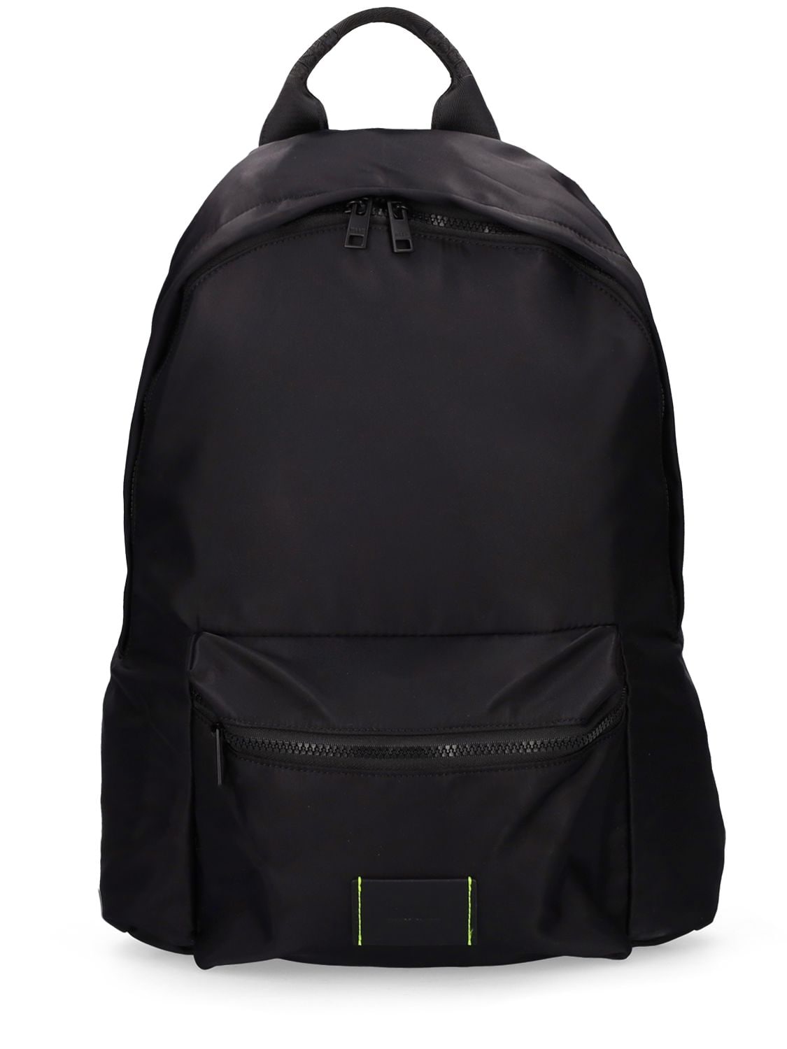 Msgm Logo Nylon Backpack In Black