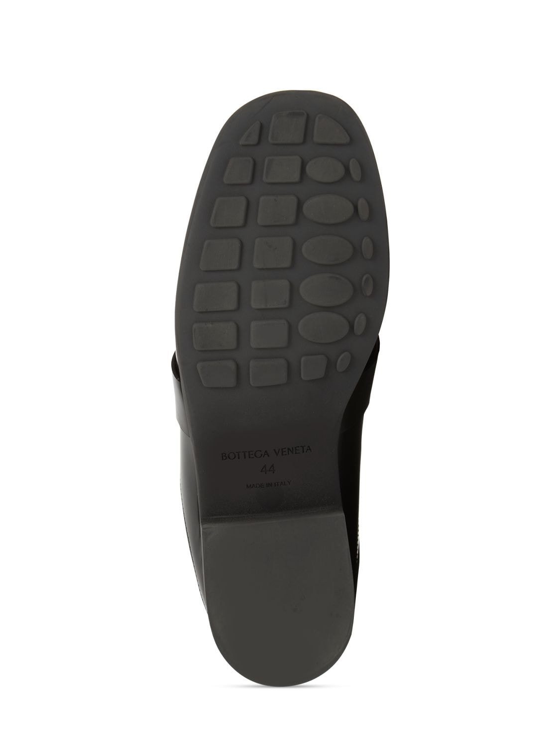Shop Bottega Veneta Monsieur Leather Loafers In Black