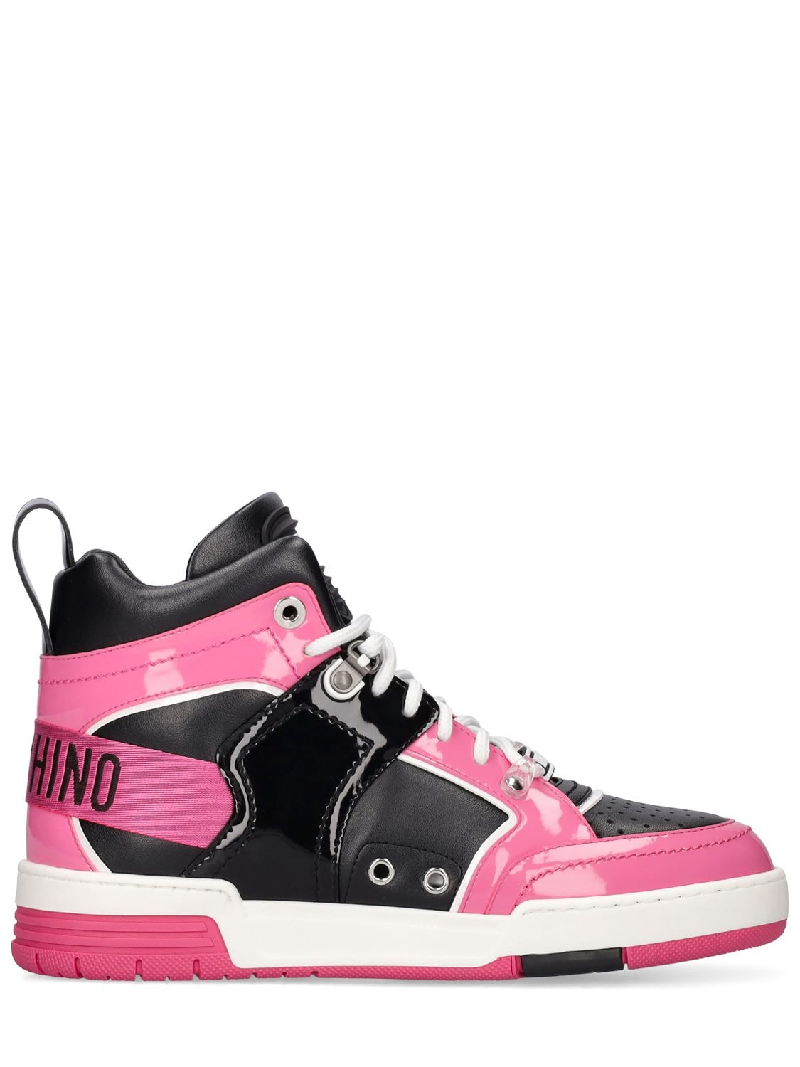 40mm Faux Leather High Top Sneakers